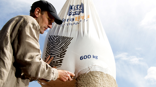 Heavier fertiliser spreads further